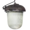 Polish industrial bunker pendant lamp from Polam Wilkasy, 1970s