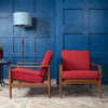 Mid-Century Danish Model Ek Lounge Chairs by Illum Wikkelsø for Niels Eilersen