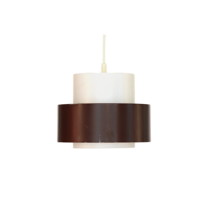 Pendant light "Cylindus" by Uno and Östen Kristiansson for Luxus. Sweden 1970s