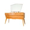1960s ALFRED COX for AC Furniture English Sycamore Wood Dressing Table Cabinet 1960s ALFRED COX for AC Furniture English Sycamore Wood Dressing Table Cabinet