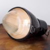 Black industrial pendant lamp from MESKO, 1960s Poland