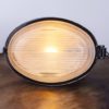 Black industrial pendant lamp from MESKO, 1960s Poland