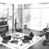 Lounge Chairs with Coffee Table Set by Walter Schneider, Paul Hahn