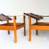 Pair Safari Chairs & Table by Karl Heinz Bergmiller, Pair Safari Chairs & Table by Karl Heinz Bergmiller,