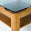 Myer Teak & Smoke Glass 2 Tier Coffee Table Mid-Century