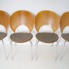 Set of 4 Nanna Ditzel Trinidad Chairs With Hallingdal Seat Pads