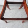 Biedermeier chair set made of solid walnut and walnut veneer, antique upholstered chairs