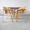 Thonet S320 by Ulrich Böhme and Wulf Schneider set of six, stacking chairs, armchairs, desk chairs