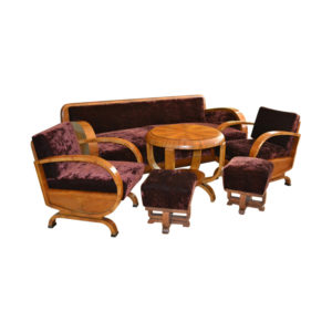 Art Deco Living Room Set, 1920s