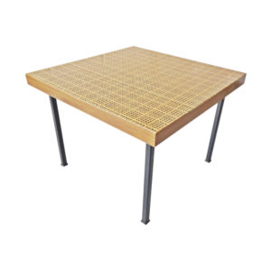 Square coffee table with Viennese weave, 1960s side table