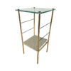 Nightstand in Glass and marble 1960s