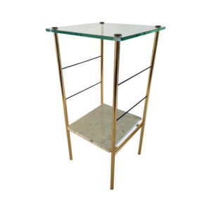Nightstand in Glass and marble 1960s