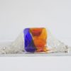 Italian Murano glass wall lamp or ceiling lamp by Zuccheri for Venini, large mid century ceiling lamps 40 x 40 Italian Murano glass wall lamp or ceiling lamp by Zuccheri for Venini, large mid century ceiling lamps 40 x 40