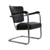 Vintage metal tubular chairs by Fana Metal Rotterdam 1950s