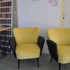 Midcentury Cocktail Chairs, Pair Midcentury Cocktail Chairs, Pair