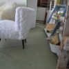 Pair Of Cocktail Chairs White Faux Fur