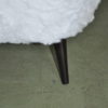 Pair Of Cocktail Chairs White Faux Fur