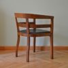 Art Deco Leather & Oak Armchair, 1930s
