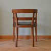 Art Deco Leather & Oak Armchair, 1930s