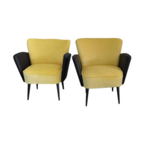 Midcentury Cocktail Chairs, Pair