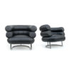 Pair of Bauhaus Chairs "Bibendum" design Eileen Gray for Vereinigte Werkstätten