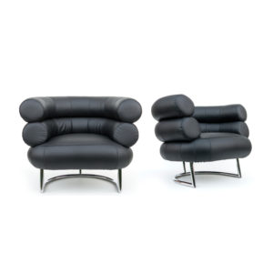 Pair of Bauhaus Chairs "Bibendum" design Eileen Gray for Vereinigte Werkstätten