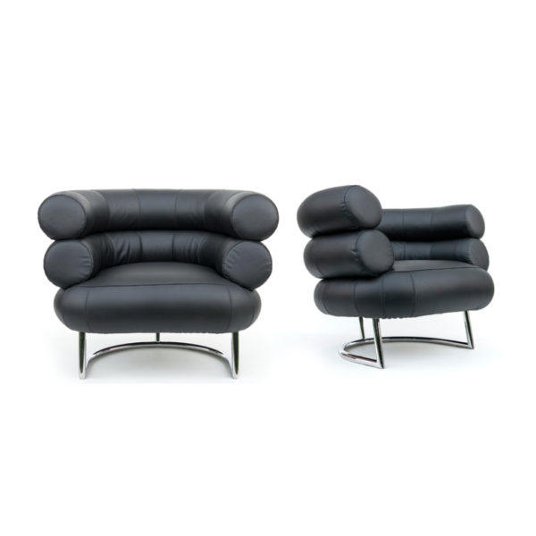 Pair of Bauhaus Chairs "Bibendum" design Eileen Gray for Vereinigte Werkstätten