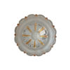 Vintage 1960's Design Matt, Clear & Gold Glass Wall Lamp Sconce