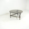 1960’s brutalist coffee table attributed to Jacques Adnet