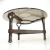 1960’s brutalist coffee table attributed to Jacques Adnet