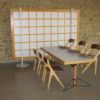 Table and 6 chairs Marc Held 1983 Edition Bessière