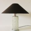 Midcentury Modern Design Art Deco Style Glass Table Lamp 1970's Midcentury Modern Design Art Deco Style Glass Table Lamp 1970's