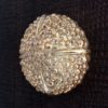 Midcentury Modern 1960's Design Gold Glass Bubble Wall lamp Sconce