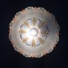Vintage 1960's Design Matt, Clear & Gold Glass Wall Lamp Sconce
