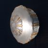 Vintage 1960's Design Matt, Clear & Gold Glass Wall Lamp Sconce