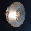 Vintage 1960's Design Matt, Clear & Gold Glass Wall Lamp Sconce