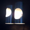 Vintage 1970's Design Tubular Aluminium Double Wall Lamp Sconce