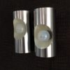 Vintage 1970's Design Tubular Aluminium Double Wall Lamp Sconce