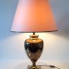 Maison Le Dauphin Large Brass patinated Amphora Table Lamp 1970's France