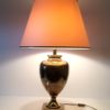 Maison Le Dauphin Large Brass patinated Amphora Table Lamp 1970's France