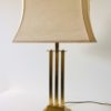 Hollywood Regency Style Large Brass Table Lamp 1970's Hollywood Regency Style Large Brass Table Lamp 1970's