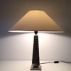 Hollywood Regency Style Obelisk 2 tone brass Table Lamp by Romeo Rega, Italy 1970's