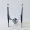 Vintage Gaetano Sciolari chrome Sconce Wall Lamp 1960's Italy Vintage Gaetano Sciolari chrome Sconce Wall Lamp 1960's Italy