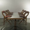 Table and 6 chairs Marc Held 1983 Edition Bessière