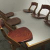 Table and 6 chairs Marc Held 1983 Edition Bessière