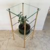 Nightstand in Glass and marble 1960s