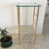 Nightstand in Glass and marble 1960s