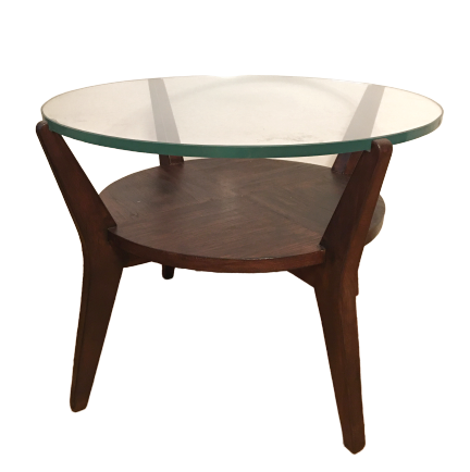 Round Coffee Table by Karel Kozelka and Antonin Kropacek, 1940s