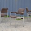 Aluminum and Wool Chairs by Miller Borgsen for Röder Söhne, 1960s, Set of 3