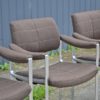 Aluminum and Wool Chairs by Miller Borgsen for Röder Söhne, 1960s, Set of 3